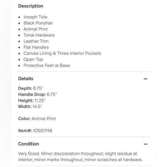 Zebra Print Pony Hair Tote - Picture 7 of 7